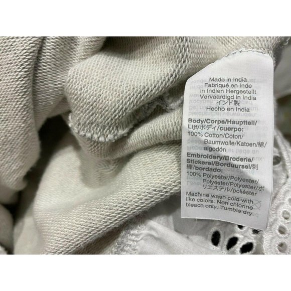 J. Crew‎ Eyelet Hem Sweatshirt Size XS - Picture 6 of 7